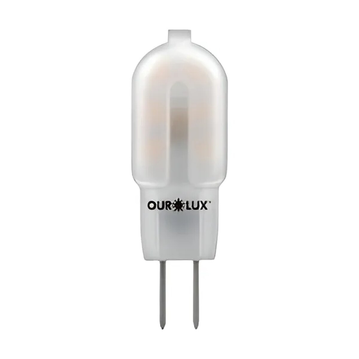 Lâmpada de LED Halopin Bipino 1,2W Amarela 110V G4 - Ourolux