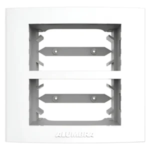 Placa P/ Moveis 2 Postos Separados Branca 85076 Alumbra Pro