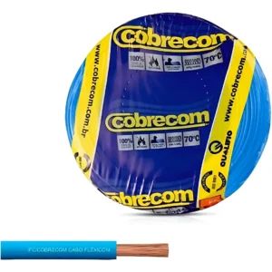 Cabo Flexivel 10mm Azul 1 Metro - Cobrecom
