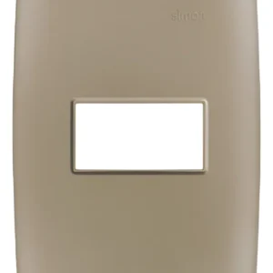 Placa 4x2 Com Suporte 1 Posto Champagne 30911-33 - Simon 30