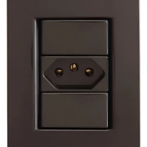 Conjunto Tomada 20A Grafite - Tramontina Liz