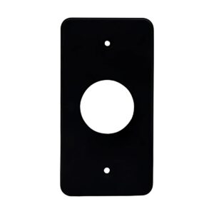 Placa 1 Tomada Redonda Preta 1 - Eletromax