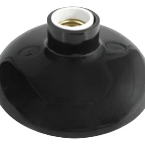 Plafon Soquete Porcelana E27 125/0 Preto - Perlex