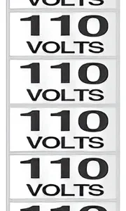 Etiqueta 110v Cartela Com 16 1,5x3,5 - Sinalize