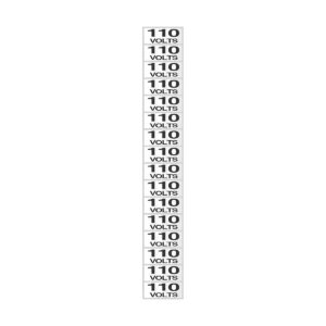 Etiqueta 110v Cartela Com 16 1,5x3,5 - Sinalize