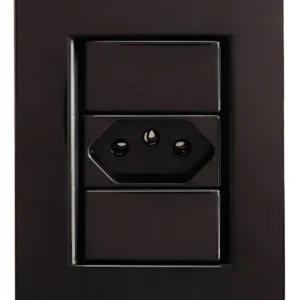 Conjunto Tomada 10A Grafite - Tramontina Liz