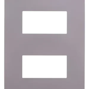 Placa 4x2 2 Postos Separados Axis Grey S730121224 - Orion