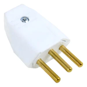 Plug Macho 2p+t 20a Branco 1048 - Perlex