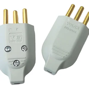 Plug Macho Com Prensa Cabo 2p+t 10a Cinza V51 - Voltim