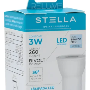 Lâmpada Mr11 Led 3w Bivolt 36° 6500k Gu10 - Stella