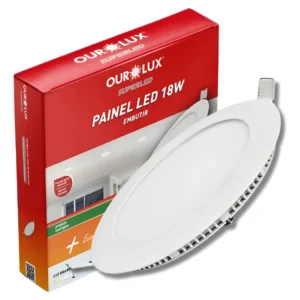 Luminaria de LED Embutir Redondo 18W 6500K - Ourolux