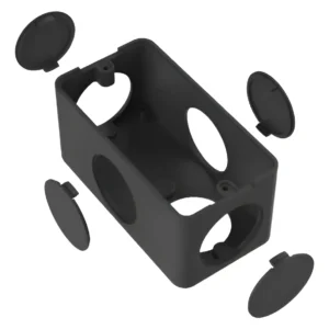 Caixa Normal 5 Entradas 1/2-3/4 Preta - Eletromax