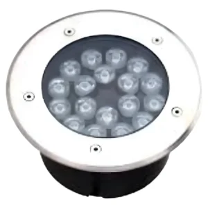 Balizador de LED de Piso Embutir Redondo 15W Amarelo - Gaya