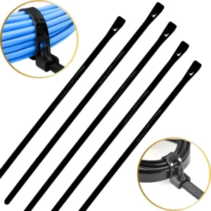 Abraçadeira Nylon 200x7,6mm Preta Com 50 - Fertak