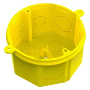 Caixa de Luz Pvc Amarela FMS - Tigreflex