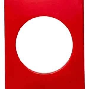 Placa 1 Tomada Redonda Vermelha 1 - Eletromax