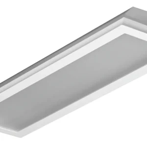 Luminaria Slim Fluor Sem Lâmpada 2x40 Aleta Branca