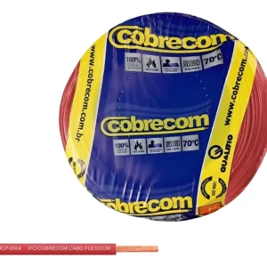 Cabo Flexível 1mm Com 200Mts Vermelho - Cobrecom