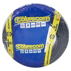 Cabo Flexível 2,5mm 50Mts Preto - Cobrecom