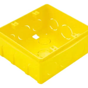 Caixa de Luz Pvc Amarela 4x4 - Brascom