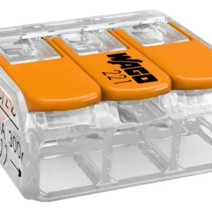 Conector/emenda De 3 Vias 4mm 221-413 Incolor - 4 Unidades