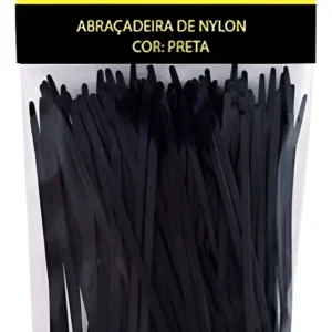 Abraçadeira Nylon 80x2,5mm Preta Com 100 - Fertak
