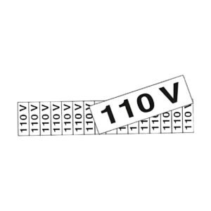Etiqueta 110V Com 16 5x25cm Poli - Sinalize
