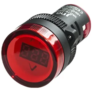 Sinaleiro LED Voltimetro 22mm 220V Vermelho VAD1622DR - JNG