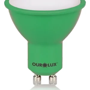 Lâmpada Dicroica Mr16 De Led 4w Bivolt Verde - Ourolux