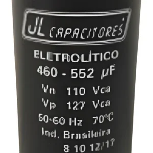 Capacitor JL Com Suporte e Tampa 460-552 110V