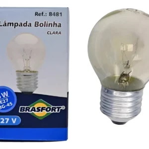 Lâmpada Bolinha 15w 110v Clara E27 - Brasfort
