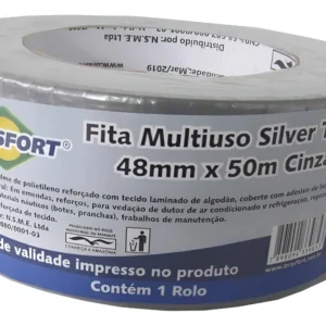 Fita Pra Uso Geral/Multiuso 48mmx50Mts Cinza 7549 - Brasfort