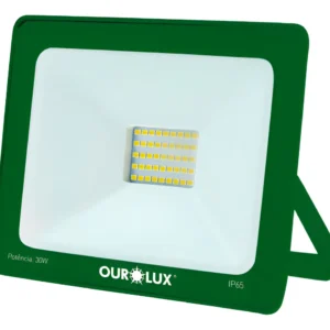 Refletor de LED 30W Verde Bivolt - Ourolux