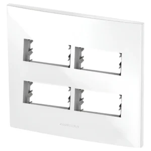 Placa 4x4 2+2 Postos Separados Branca 85005 - Inova Pro