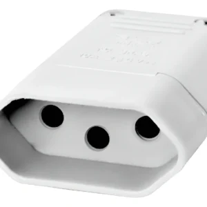 Plug Fêmea Branco 2p+t 10a 2043 - Perlex