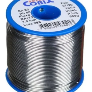 Solda Carretel Azul 500gr Fio 60 RA 1mm - Cobix