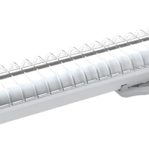 Luminaria Com Aleta 2x16/18/20W Branca 5009 - Lumepetro