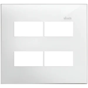 Placa 4x4 2-2 Postos Branco - 35612-50 Simon