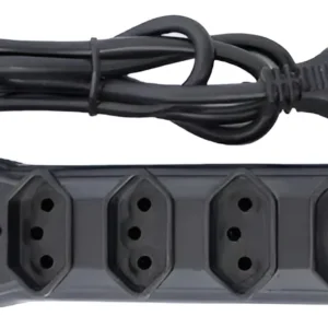 Filtro de Linha Pvc C/4 Tomadas C/Fusivel Bivolt PT Naticon