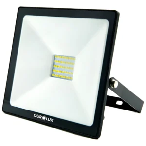 Refletor de LED 30W 6500K Bivolt Preto - Ourolux
