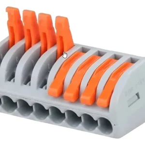 Conector/emenda De 8 Vias Cinza/laranja - Allsemi