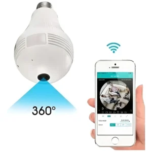 Lâmpada com Camera Panoramica Wifi - Yasin