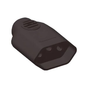 Plug Fêmea Com Prensa Cabo 2p+t 20a Preto 1423 - Ilumi