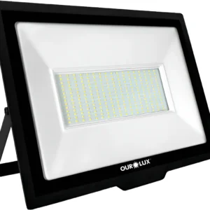 Refletor de LED 300W 6500K Bivolt Preto - Ourolux