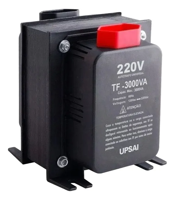 Autotransformador De Voltagem 3000va 127v/220v Sensor Térmic