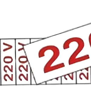 Etiqueta 220V Com 16 5x25cm Poli - Sinalize