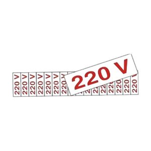 Etiqueta 220V Com 16 5x25cm Poli - Sinalize