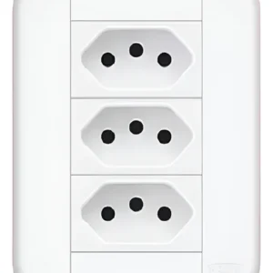 Conjunto 3 Tomadas 10A 3921 - Fame Blanc+