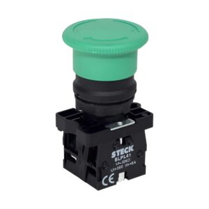 Botão 30mm Gira/Destrava S-PFN2R3 Verde - Steck