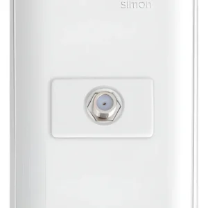 Conjunto 4x2 Tomada Coaxial Branco 19965-30 - Simon